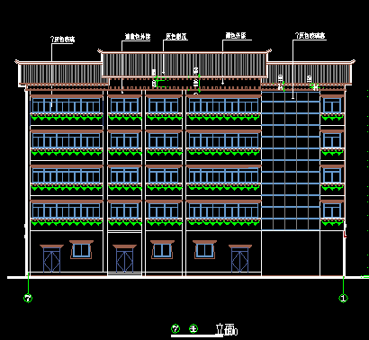 藏式建筑住宅楼建筑设计图纸免费下载 - 建筑户型平面图 - 土木工程网